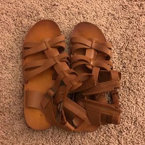Zara Girls Brown Sandals